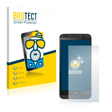 Parte frontal de un envase de producto con el logotipo de la marca BROTECT. Al lado se muestra el dispositivo Kazam Thunder 45