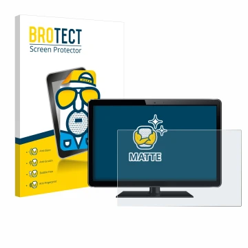 Parte frontal de un envase de producto con el logotipo de la marca BROTECT. Al lado se muestra el dispositivo con su protector