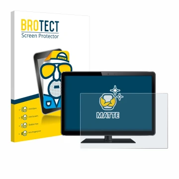 Parte frontal de un envase de producto con el logotipo de la marca BROTECT. Al lado se muestra el dispositivo con su protector