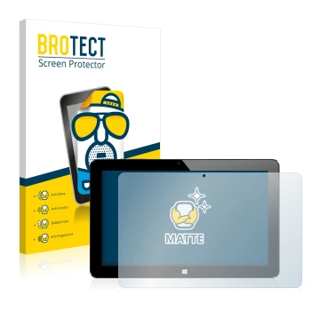 Parte frontal de un envase de producto con el logotipo de la marca BROTECT. Al lado se muestra el dispositivo Cube i7 Stylus c