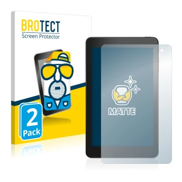 Parte frontal de un envase de producto con el logotipo de la marca BROTECT. Al lado se muestra el dispositivo Dell Venue 8 Pro