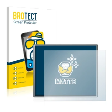 Parte frontal de un envase de producto con el logotipo de la marca BROTECT. Al lado se muestra el dispositivo Siemens Simatic 