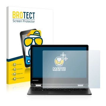 Parte frontal de un envase de producto con el logotipo de la marca BROTECT. Al lado se muestra el dispositivo MEDION Akoya E22