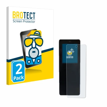 Parte frontal de un envase de producto con el logotipo de la marca BROTECT. Al lado se muestra el dispositivo Stromer ST2 Omni