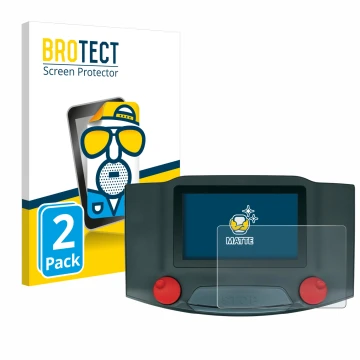 Parte frontal de un envase de producto con el logotipo de la marca BROTECT. Al lado se muestra el dispositivo Märklin Central 