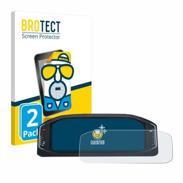 Parte frontal de un envase de producto con el logotipo de la marca BROTECT. Al lado se muestra el dispositivo Volkswagen Activ