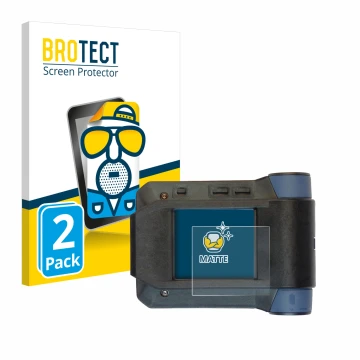 Parte frontal de un envase de producto con el logotipo de la marca BROTECT. Al lado se muestra el dispositivo Swissphone s.Qua