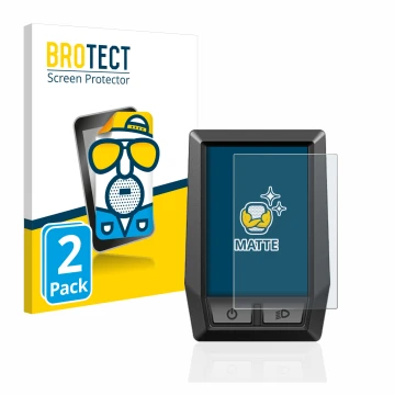 Parte frontal de un envase de producto con el logotipo de la marca BROTECT. Al lado se muestra el dispositivo Bosch Kiox con s