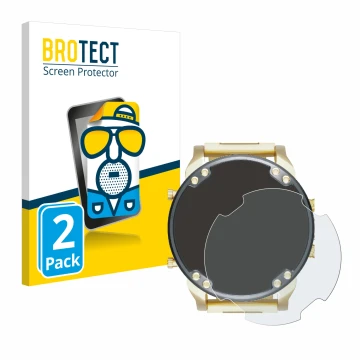Parte frontal de un envase de producto con el logotipo de la marca BROTECT. Al lado se muestra el dispositivo Diesel DZ7333 Mr
