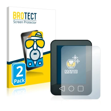 Parte frontal de un envase de producto con el logotipo de la marca BROTECT. Al lado se muestra el dispositivo Neodrives neoMMI