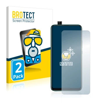 Parte frontal de un envase de producto con el logotipo de la marca BROTECT. Al lado se muestra el dispositivo Huawei P smart Z