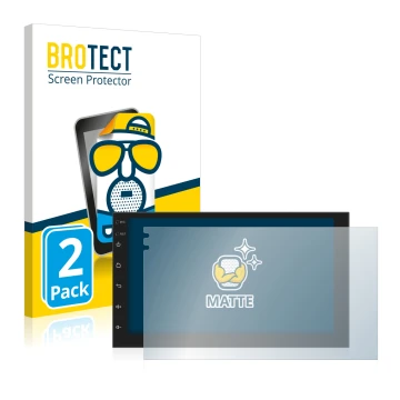 Parte frontal de un envase de producto con el logotipo de la marca BROTECT. Al lado se muestra el dispositivo Phonocar MediaSt