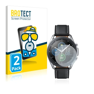 Parte frontal de un envase de producto con el logotipo de la marca BROTECT. Al lado se muestra el dispositivo Samsung Galaxy W