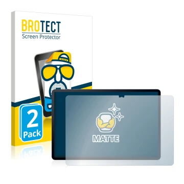 Parte frontal de un envase de producto con el logotipo de la marca BROTECT. Al lado se muestra el dispositivo Samsung Galaxy T