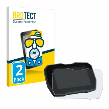 Parte frontal de un envase de producto con el logotipo de la marca BROTECT. Al lado se muestra el dispositivo Ducati Streetfig