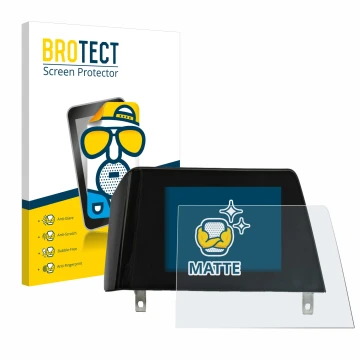 Parte frontal de un envase de producto con el logotipo de la marca BROTECT. Al lado se muestra el dispositivo BMW 3 G21 2020 I