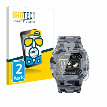 Parte frontal de un envase de producto con el logotipo de la marca BROTECT. Al lado se muestra el dispositivo JAY-tech SWi2 co