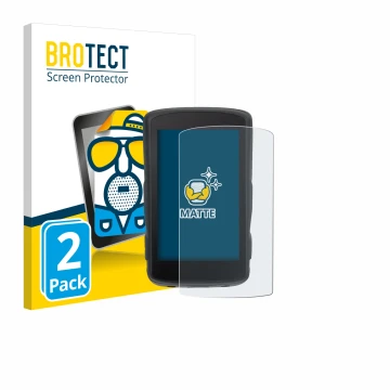 Parte frontal de un envase de producto con el logotipo de la marca BROTECT. Al lado se muestra el dispositivo Hammerhead Karoo