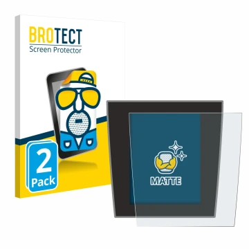 Parte frontal de un envase de producto con el logotipo de la marca BROTECT. Al lado se muestra el dispositivo Porsche Taycan 2