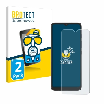 Parte frontal de un envase de producto con el logotipo de la marca BROTECT. Al lado se muestra el dispositivo Motorola Moto G5