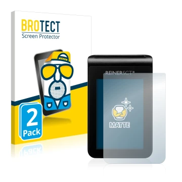 Parte frontal de un envase de producto con el logotipo de la marca BROTECT. Al lado se muestra el dispositivo REINER SCT tanJa