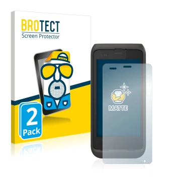 Parte frontal de un envase de producto con el logotipo de la marca BROTECT. Al lado se muestra el dispositivo Honeywell CT45 X