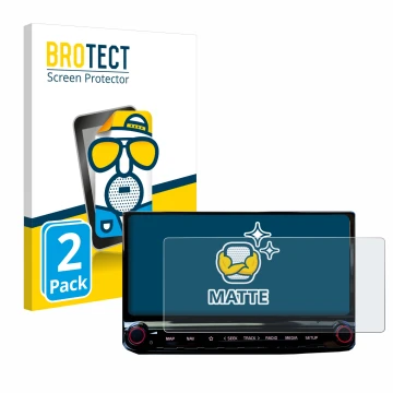 Parte frontal de un envase de producto con el logotipo de la marca BROTECT. Al lado se muestra el dispositivo Kia Ceed 2022 In