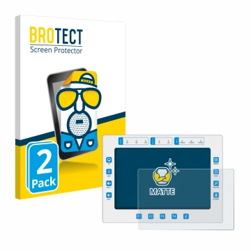 Parte frontal de un envase de producto con el logotipo de la marca BROTECT. Al lado se muestra el dispositivo Megasat HD7 Comb