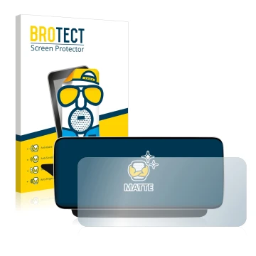 Parte frontal de un envase de producto con el logotipo de la marca BROTECT. Al lado se muestra el dispositivo Koason Mercedes-