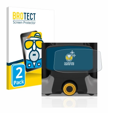 Parte frontal de un envase de producto con el logotipo de la marca BROTECT. Al lado se muestra el dispositivo PowaKaddy CT8 co