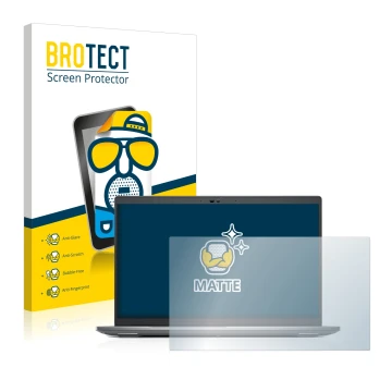 Parte frontal de un envase de producto con el logotipo de la marca BROTECT. Al lado se muestra el dispositivo Dell Precision 3