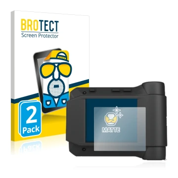 Parte frontal de un envase de producto con el logotipo de la marca BROTECT. Al lado se muestra el dispositivo Swissphone s.Qua