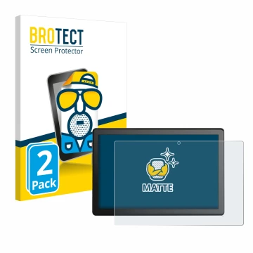 Parte frontal de un envase de producto con el logotipo de la marca BROTECT. Al lado se muestra el dispositivo emporia TAB 1 10