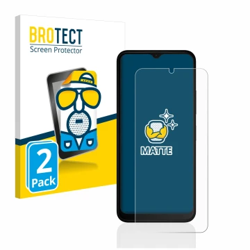 Parte frontal de un envase de producto con el logotipo de la marca BROTECT. Al lado se muestra el dispositivo Nokia C22 con su