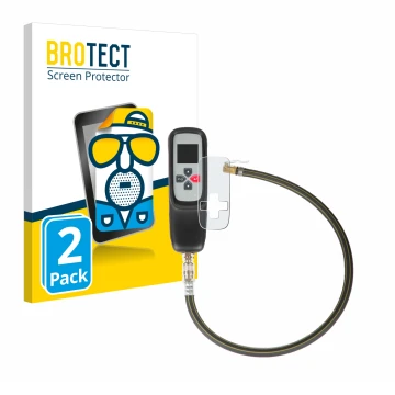Parte frontal de un envase de producto con el logotipo de la marca BROTECT. Al lado se muestra el dispositivo Bartec TAP 100 /