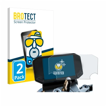 Parte frontal de un envase de producto con el logotipo de la marca BROTECT. Al lado se muestra el dispositivo VOGE 350 AC con 