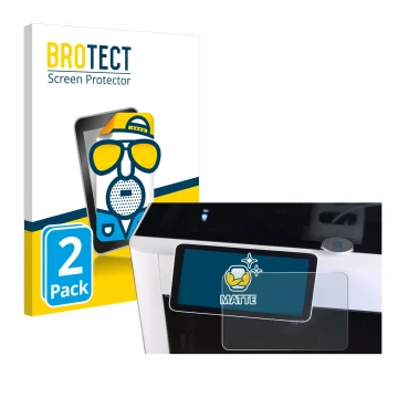 Parte frontal de un envase de producto con el logotipo de la marca BROTECT. Al lado se muestra el dispositivo Bambu Lab X1-Car