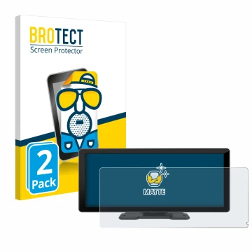 Parte frontal de un envase de producto con el logotipo de la marca BROTECT. Al lado se muestra el dispositivo Carpuride W103 1