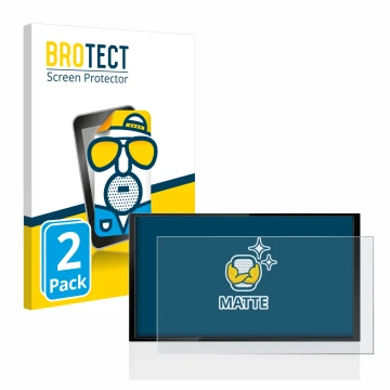 Parte frontal de un envase de producto con el logotipo de la marca BROTECT. Al lado se muestra el dispositivo Kenwood DMX 7722