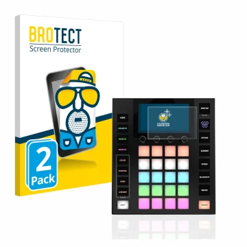 Parte frontal de un envase de producto con el logotipo de la marca BROTECT. Al lado se muestra el dispositivo Wolfmix W1 con s