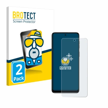 Parte frontal de un envase de producto con el logotipo de la marca BROTECT. Al lado se muestra el dispositivo Motorola Moto G5