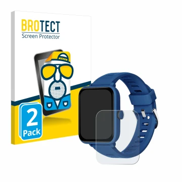 Parte frontal de un envase de producto con el logotipo de la marca BROTECT. Al lado se muestra el dispositivo Biggerfive BW01 