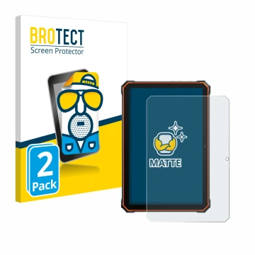 Parte frontal de un envase de producto con el logotipo de la marca BROTECT. Al lado se muestra el dispositivo Blackview Active