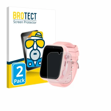 Parte frontal de un envase de producto con el logotipo de la marca BROTECT. Al lado se muestra el dispositivo jianyana 4G Kids