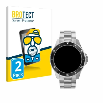 Parte frontal de un envase de producto con el logotipo de la marca BROTECT. Al lado se muestra el dispositivo Withings ScanWat