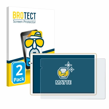 Parte frontal de un envase de producto con el logotipo de la marca BROTECT. Al lado se muestra el dispositivo Facetel Q3 con s