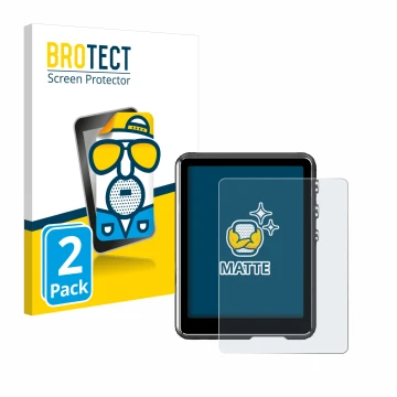 Parte frontal de un envase de producto con el logotipo de la marca BROTECT. Al lado se muestra el dispositivo Mechen M3 con su