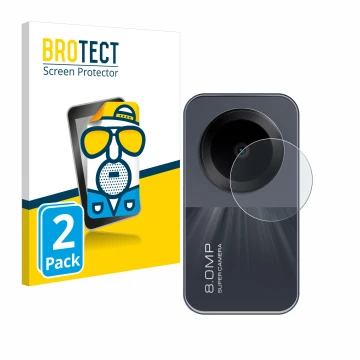 Parte frontal de un envase de producto con el logotipo de la marca BROTECT. Al lado se muestra el dispositivo Xiaomi Redmi Pad