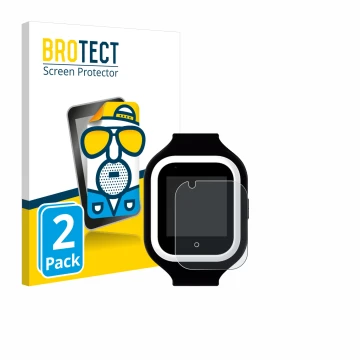 Parte frontal de un envase de producto con el logotipo de la marca BROTECT. Al lado se muestra el dispositivo SaveFamily Iconi