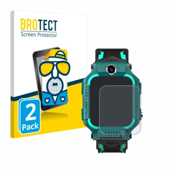 Parte frontal de un envase de producto con el logotipo de la marca BROTECT. Al lado se muestra el dispositivo Retoo Smartwatch